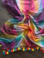 Load image into Gallery viewer, Bengal Handloom Mul Cotton Saree
