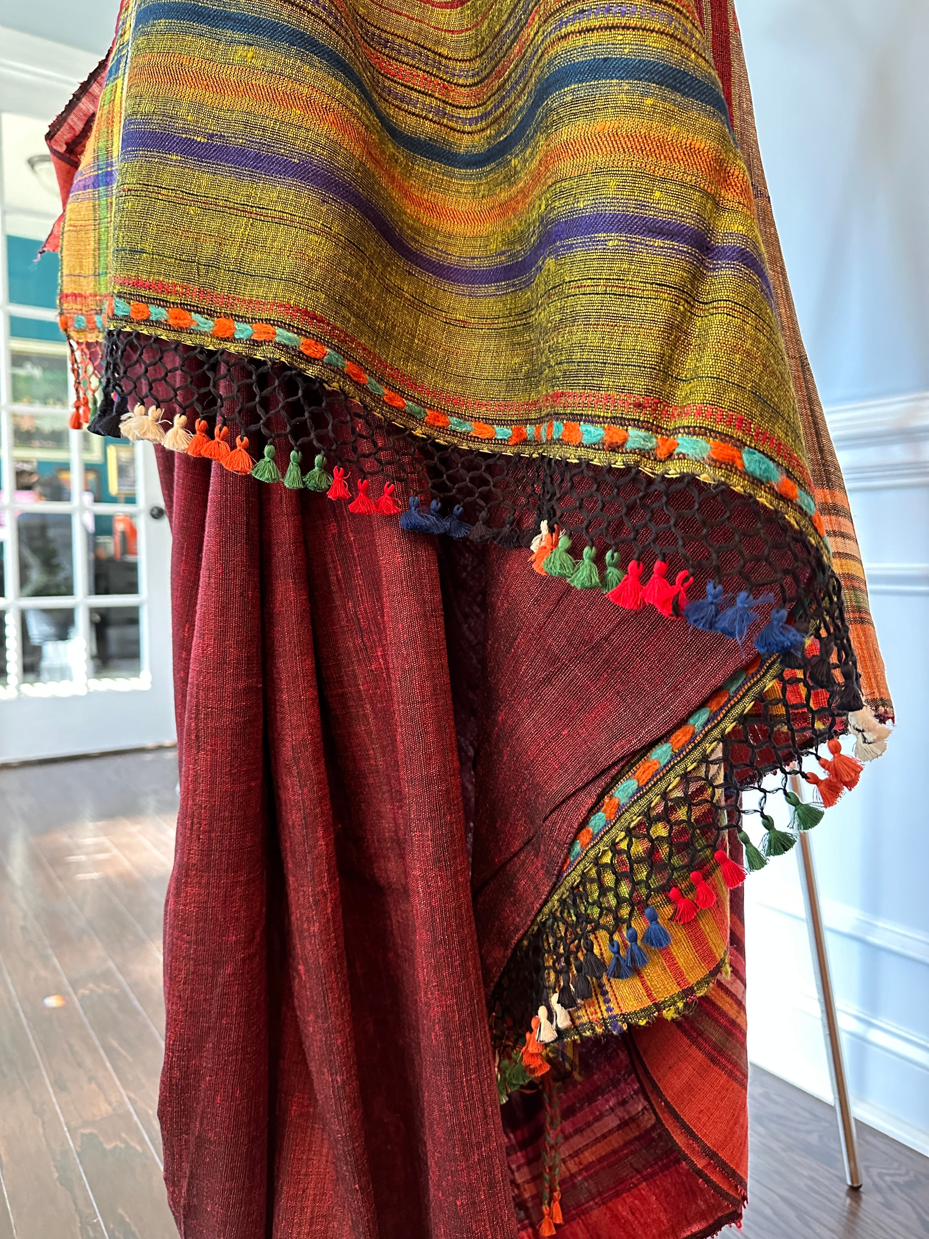 Bhujodi Tussor Saree - Heritage Weave