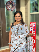 Load image into Gallery viewer, Bengal Handloom Mul Cotton Chai Saree
