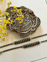 Load image into Gallery viewer, Antique German Silver Anklets
