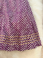 Load image into Gallery viewer, Leheriya Extra Flair Skirt - Purple
