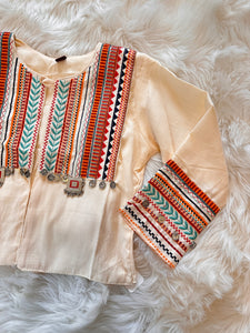 Embroidered Jacket - Ivory