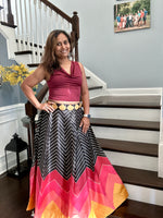 Load image into Gallery viewer, Designer Satin Silk Skirt 14
