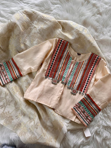 Embroidered Jacket - Ivory