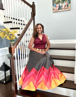 Load image into Gallery viewer, Designer Satin Silk Skirt 14
