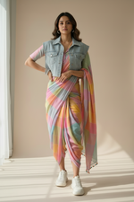 Load image into Gallery viewer, Linen by Linen Saree - Pastels
