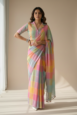 Load image into Gallery viewer, Linen by Linen Saree - Pastels
