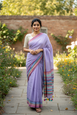 Load image into Gallery viewer, Bengal Handloom Mul Cotton Saree

