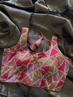 Load image into Gallery viewer, Metallic Tissue Mulmul Saree - Bronze
