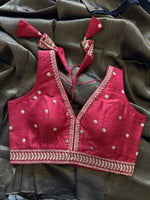 Load image into Gallery viewer, Metallic Tissue Mulmul Saree - Bronze
