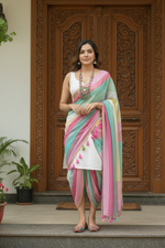 Load image into Gallery viewer, Bengal Handloom Mul Cotton Saree
