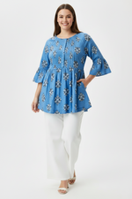 Load image into Gallery viewer, Cotton Tunic - Blue
