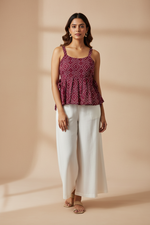 Load image into Gallery viewer, Bandhani Croptop - Burgundy
