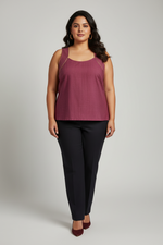Load image into Gallery viewer, Plain Mauve Cotton Tunic
