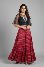Load image into Gallery viewer, Cotton Rayon Palazzo - Maroon
