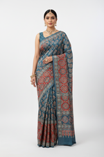 Load image into Gallery viewer, Block Print Ajrakh Modal Silk
