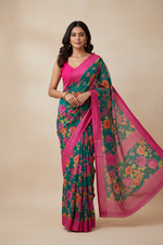 Load image into Gallery viewer, Chiffon Printed Saree
