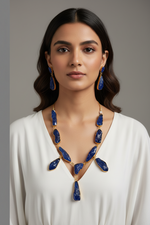 Load image into Gallery viewer, Contemporary Glass Set - Navy
