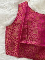 Load image into Gallery viewer, Brocade Sleeveless Blouse - Pink
