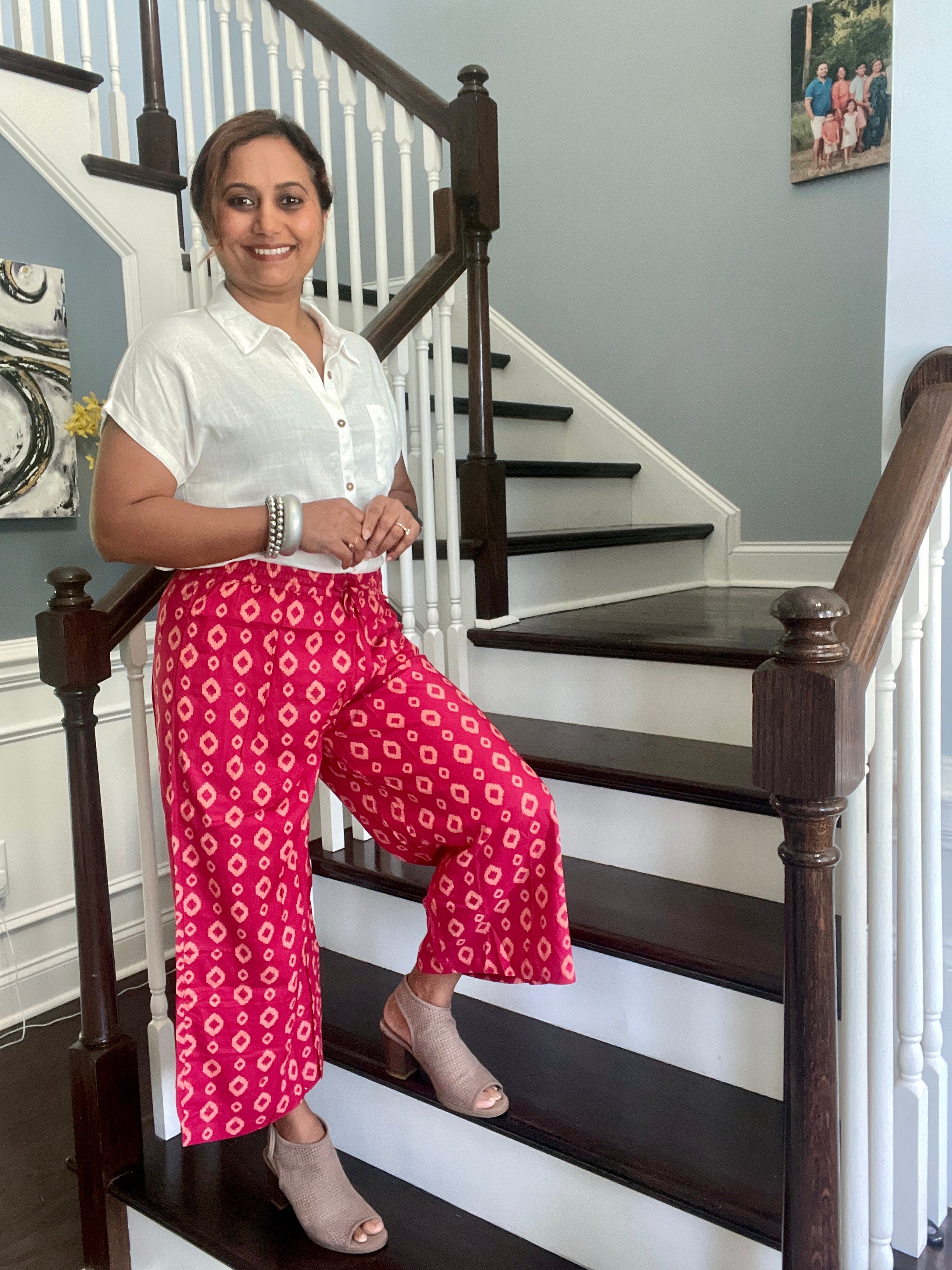 Cotton Palazzo - Red