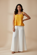 Load image into Gallery viewer, Bandhani Croptop - Mustard Yellow

