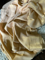 Load image into Gallery viewer, Metallic Tissue Mulmul Saree - Gold
