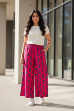 Load image into Gallery viewer, Cotton Palazzo - Hot Pink
