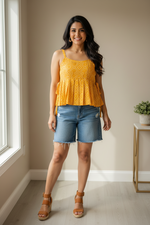 Load image into Gallery viewer, Bandhani Croptop - Mustard Yellow
