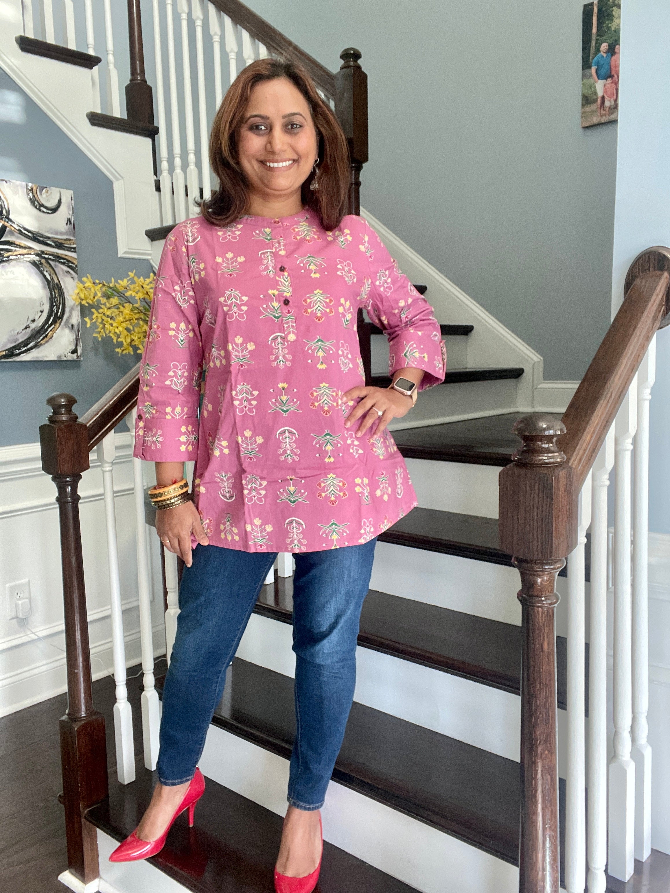 Cotton Tunic - Pink