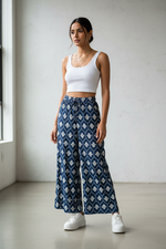 Load image into Gallery viewer, Cotton Palazzo - Navy
