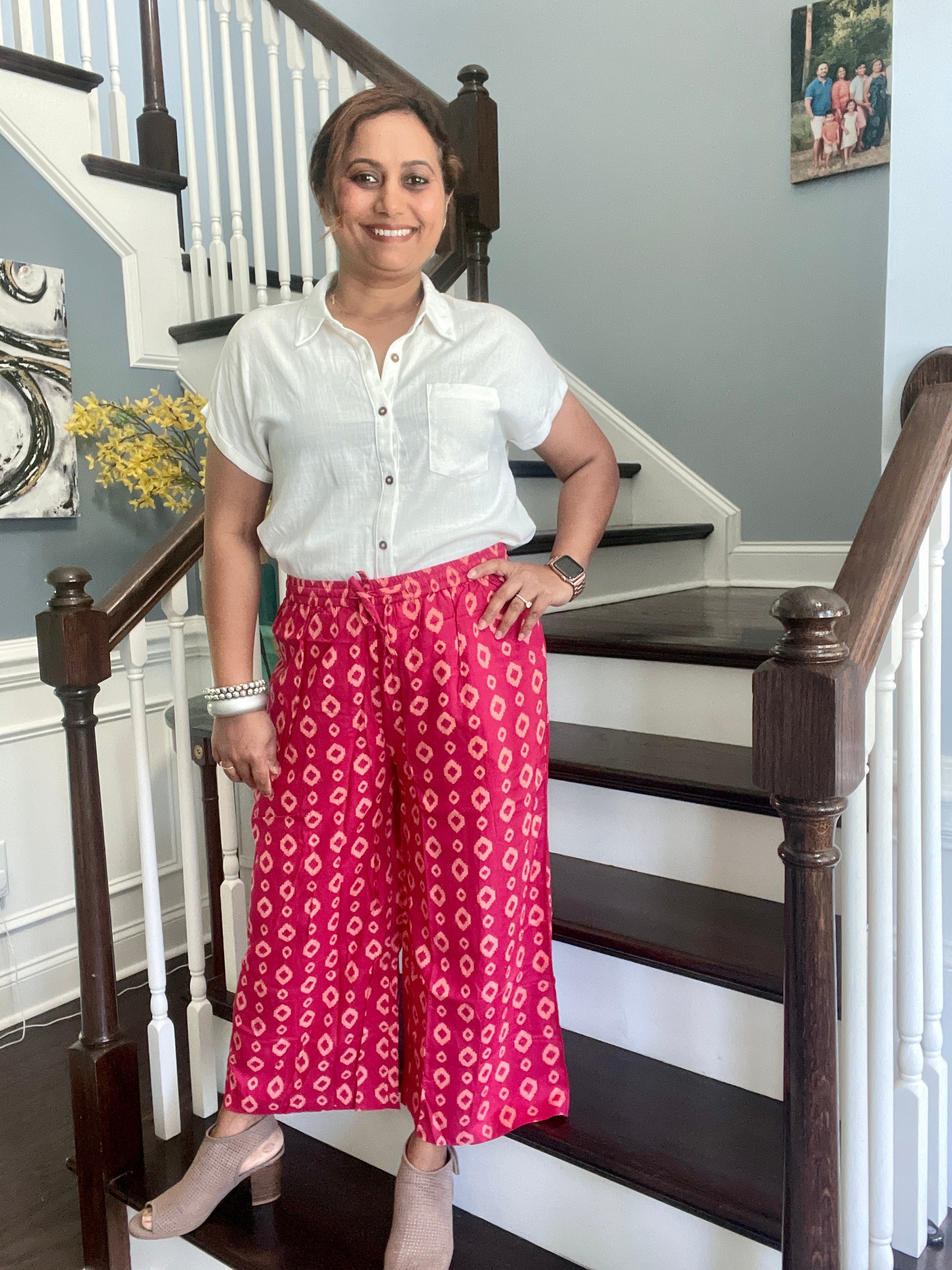 Cotton Palazzo - Red