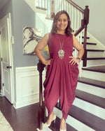Load image into Gallery viewer, Dhoti Jumpsuit - Maroon

