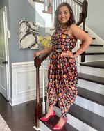 Load image into Gallery viewer, Dhoti Jumpsuit - Owl print
