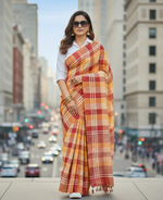 Load image into Gallery viewer, Linen by Linen Saree - Multicolor
