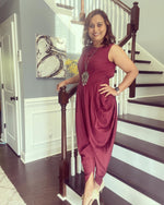 Load image into Gallery viewer, Dhoti Jumpsuit - Maroon
