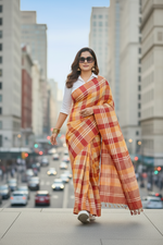 Load image into Gallery viewer, Linen by Linen Saree - Multicolor
