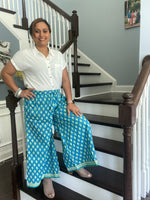 Load image into Gallery viewer, Cotton Palazzo - Sea Blue
