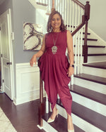 Load image into Gallery viewer, Dhoti Jumpsuit - Maroon
