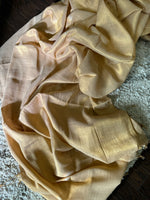 Load image into Gallery viewer, Metallic Tissue Mulmul Saree - Gold
