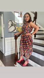 Load image into Gallery viewer, Dhoti Jumpsuit - Owl print
