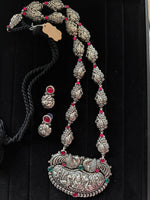 Load image into Gallery viewer, Long Haar Necklace Antique Silver
