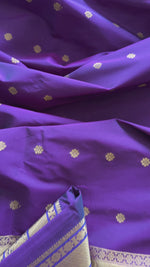 Load and play video in Gallery viewer, South Silk Saree - Deep Eggplant
