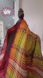 Load and play video in Gallery viewer, Bhujodi Tussor Saree - Heritage Weave
