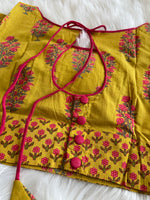 Load image into Gallery viewer, Cotton Printed Blouse - Yellow
