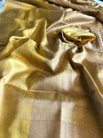Load image into Gallery viewer, Silk Woven Gold &amp; Yellow Saree
