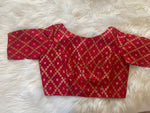 Load image into Gallery viewer, Brocade Silk Blouse - Red
