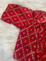 Load image into Gallery viewer, Brocade Silk Blouse - Red
