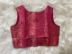 Load image into Gallery viewer, Brocade Silk Blouse - Hot pink
