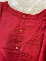 Load image into Gallery viewer, Silk Croptop Blouse - Deep Red
