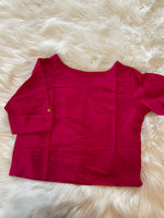 Load image into Gallery viewer, Silk Croptop Blouse - Hot Pink
